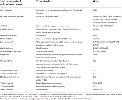 Landscape of germline cancer predisposition mutations testing and management in pediatrics: Implications for research and clinical care